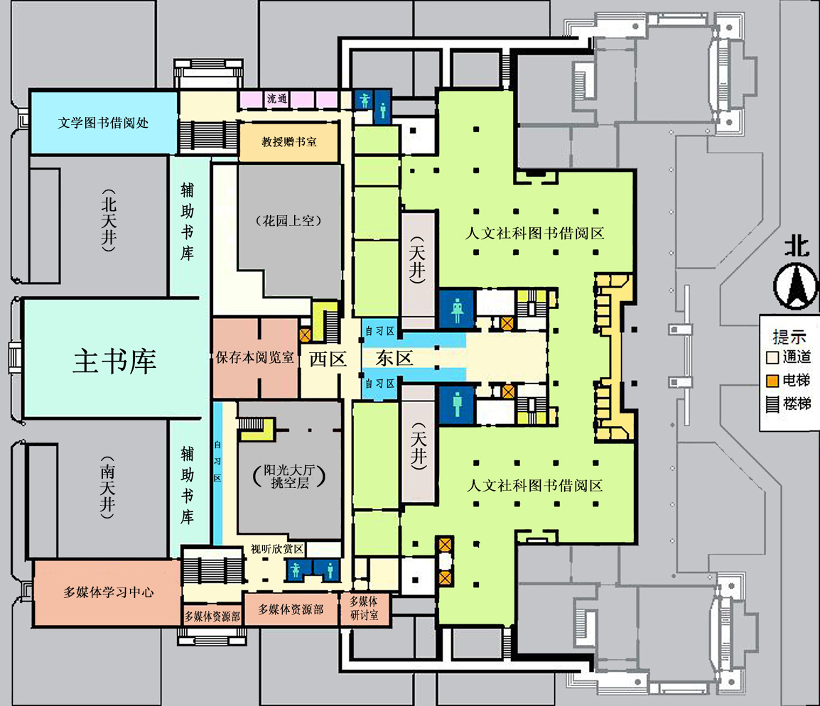 图书馆楼层平面图图片